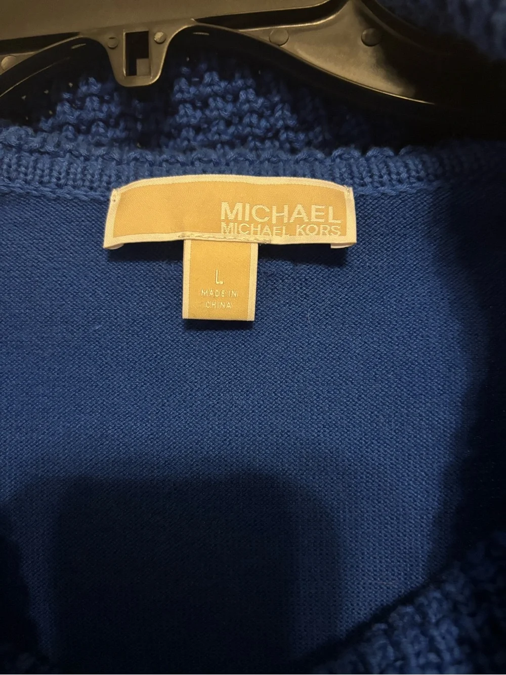 Michael Kors Royal Blue Cowl Neck Sweater